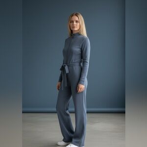 Kay Unger wool blend Gray Jumpsuit